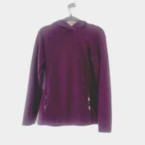 Eddie Bauer Women's Purple Knit Longsleeve Hooded Pullover